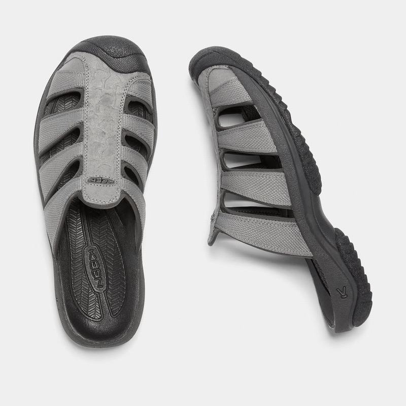 Keen Aruba II Mens Sandals Grey/Black Clearance (7163-HBSZC)